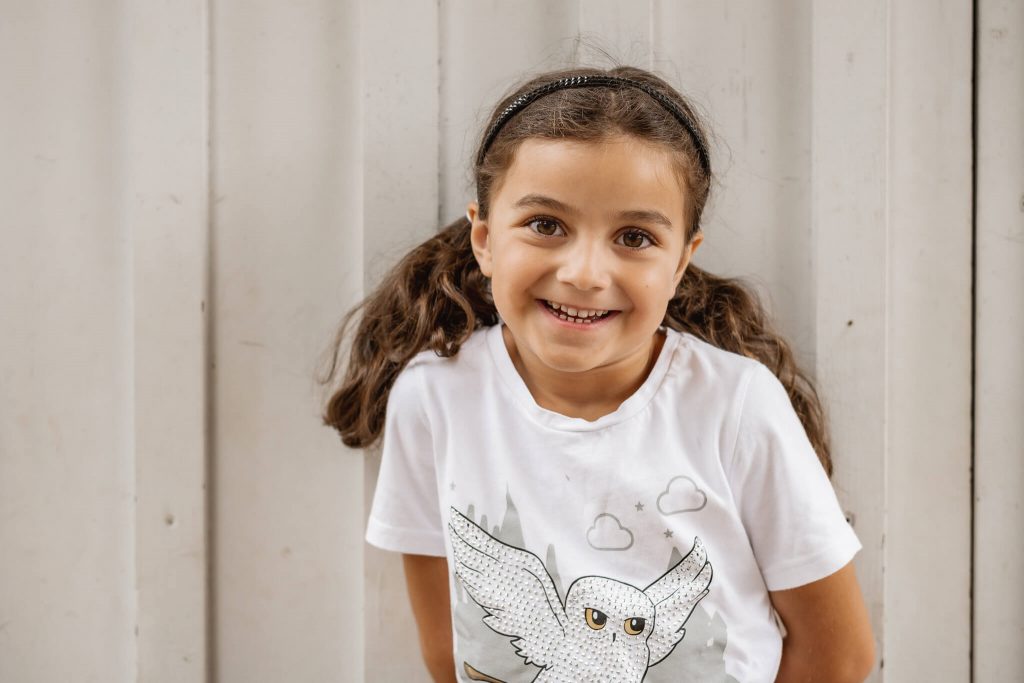 Kindergartenfotografie in Nürnberg Mädchen lacht